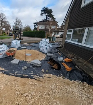 landscaping on front drive