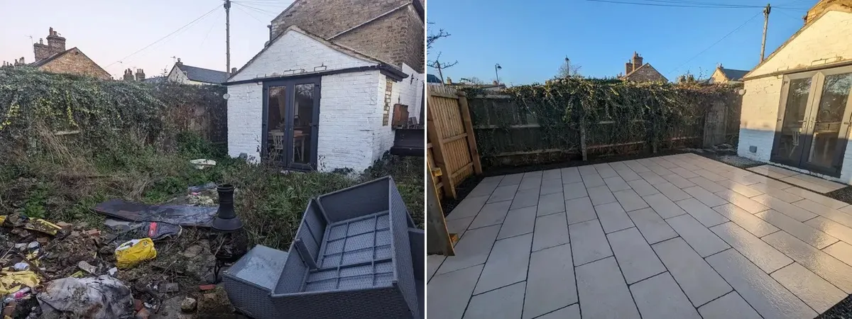 porcelain patio before and after