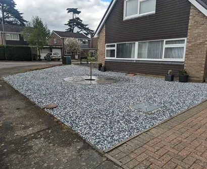 Decorative Gravel front garden