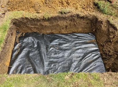 soakaway in pit