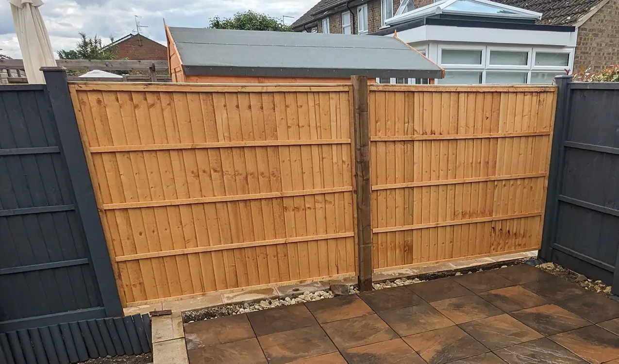 brown wooden fencing